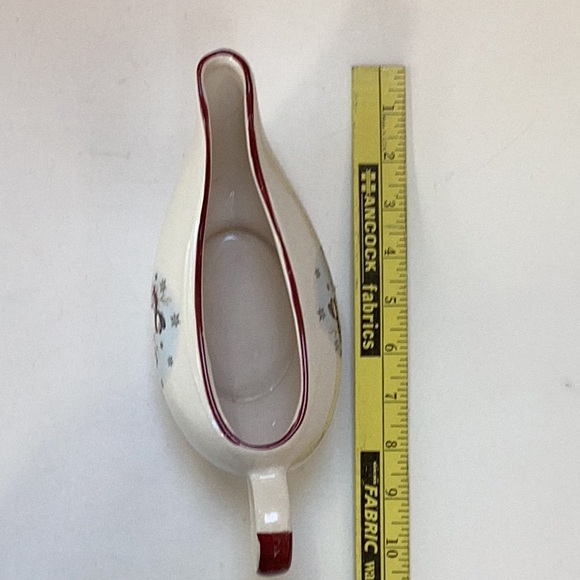 Royal Seasons Stoneware Snowman Family Large Sauce Pitcher Gravy Boat - Picture 6 of 11